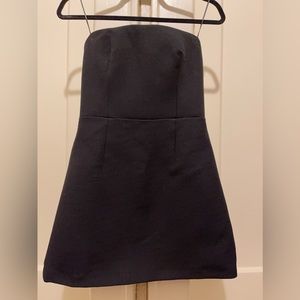 NWT Zara black strapless corset mini dress